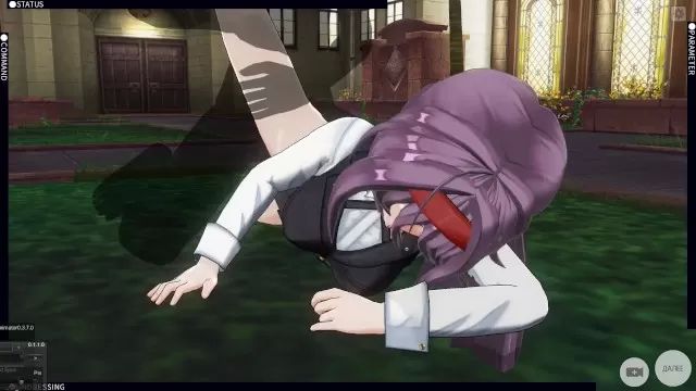 Teenpussy 3D HENTAI Konno Yuuki Gets Fucked in the Yard and Takes a Creampie XGay