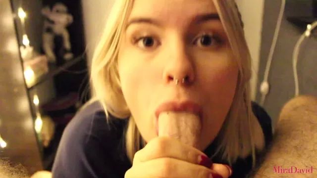 Free Blow Job Porn Amazing Blowjob after Shower and Quick Fuck - MiraDavid Barely 18 Porn