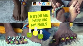 PervClips Me Painting my Nails - Rianna Reyes | Feet | Toenails | Foot Fetish Lesbian threesome