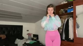 Bigbutt Pee Desperation! Girlfriend Pisses her Pants for You! POV Big Ass