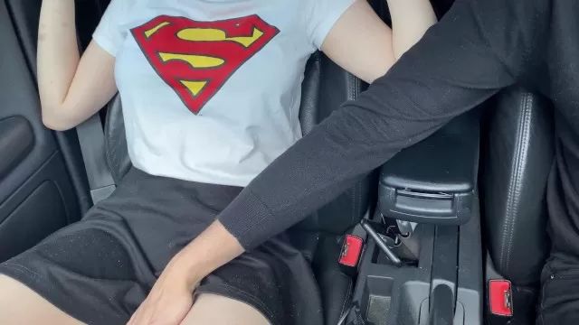 ChatRoulette StepBro Fingering me while he Drive- 4K Free 18 Year Old Porn