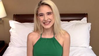 Sweet Thin blonde teen loves sucking cock Worship