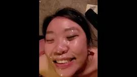 Scatrina Asian girl Facial Fapdu