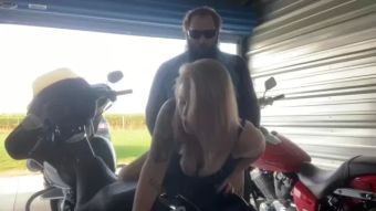 Bisexual Getting Bent over his Harley until he Cums inside me Free Blowjob