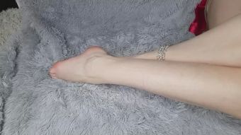 Vibrator Feet Massage, Sensually, from Skinny Sexy Girl FrenchBelle69 GreekSex
