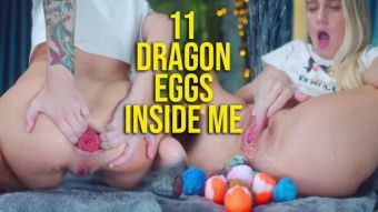 Hot Sluts Wet Anal Fisting after Stretching with 11 Easter Eggs inside me NoBoring