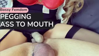Heels Bossy FEMDOM - PEGGING you ASS... Straight TO your MOUTH! Roughsex