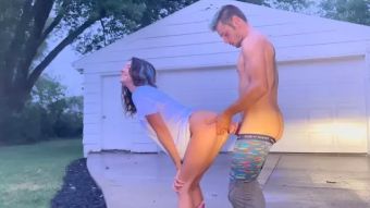 IndianSexHD Sex outside in the Rain during Thunderstorm- Creampie: Mav & Joey Lee PornOO