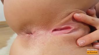 Fresh Extreme Close up Pussy Teasing and HUGE Pulsating Orgasms Redhead