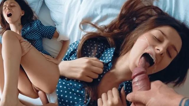 Slave Schoolgirl Caught Watching Porn Gets Load on Face Tetas