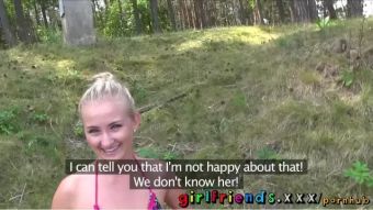 AnyPorn Girlfriends make Secret Pussy Eating Sextape by the Lake Real Amature Porn