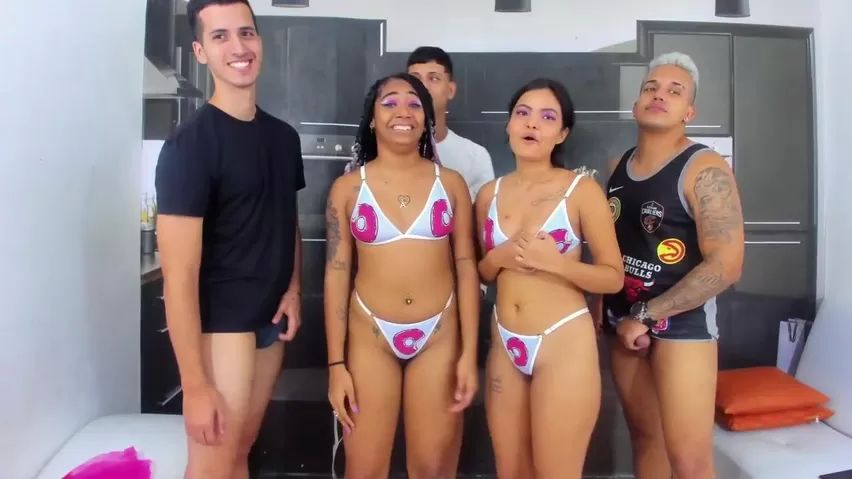 Brazil Mix nations group sex party Amateur Porno