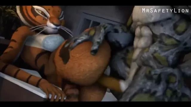 Desnuda Animelois Tai Lung from Ku Fu Panda fucks master tigress.mp4 Maporn
