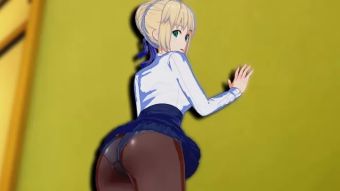 Housewife Fate - Saber 3D Hentai Fake