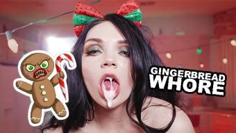 Alt Catjira Gets Possessed by Evil Gingerbread Men and Fucks a Candy Cane (MODEL CONTEST) Porn