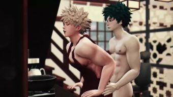 Friend Hero's Breakfast - Izuku Midoriya x Katsuki Bakugo My Hero Academia - 3D Animation The Sims 4 Anal Porn
