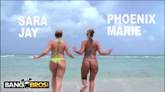 xPee BANGBROS - PAWG Pornstars Sara Jay and Phoenix Marie Get Their Big Asses Hammered MyCams