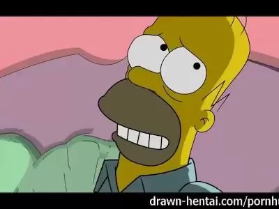 Dick Sucking Porn Simpsons Porn - Homer fucks Marge Muscle