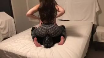 Argenta Facesitting ass sniffing in pyjama pants Amatuer