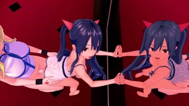 Egypt FUTA FAIRY TAIL LUCY X Wendy Marvell (3D HENTAI) Ass Licking