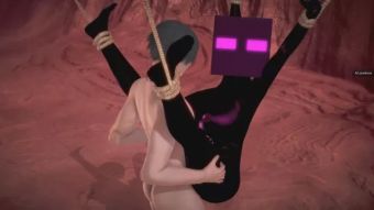 Sloppy Blowjob Weird things to fuck #2 - Minecraft Ender Creeper Underwear