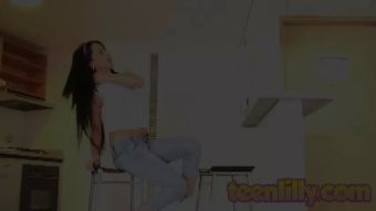 Str8 Teen Lilly Fingering her Tight Pussy iWantClips