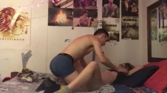 Massive Before bed play with cute teen slut Teensex