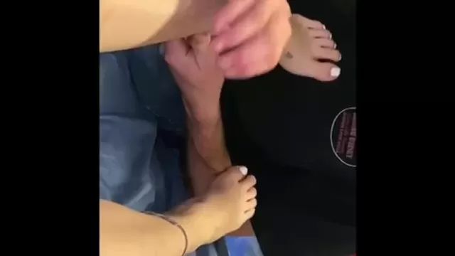 Real Orgasms Teasing My Husband With My Sexy Feet Assfucking