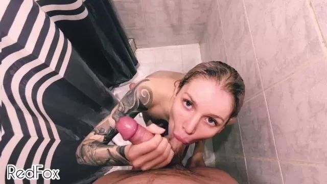 Funk In the shower dormitory young and wet student fucked in the mouth - RedFox Butt Plug