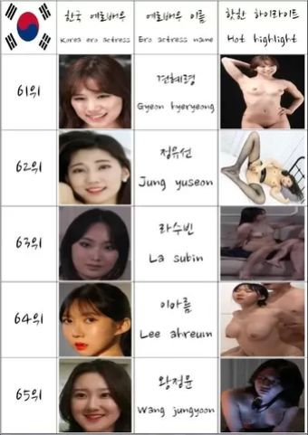 Prostitute South Korean Girl Ero Actress Nude Model They Are Not A Pornstar Or AV Ranking Top 70 eFukt