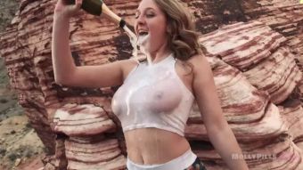 Amatuer Horny Hikers Caught Fucking in Public Twice! - Molly Pills - POV Submissive