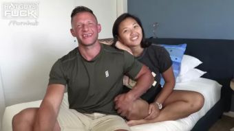Gay Outinpublic Ripped DILF Heath Hooks Up With A Thick Asian Teen For His First Porn! Face Sitting