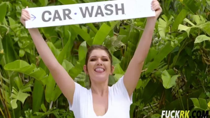 Urine April Dawn In Boobs Car Wash Jacking Off