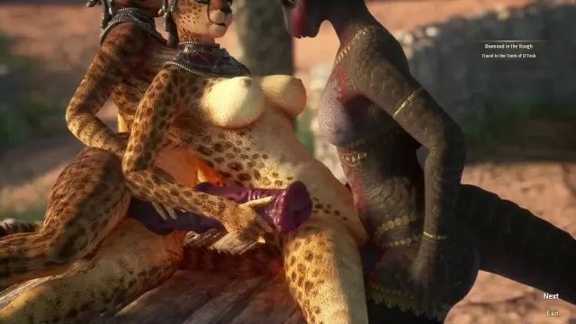 Juggs Furry futa dragon with horse dildo | 3D sex game Gang Bang