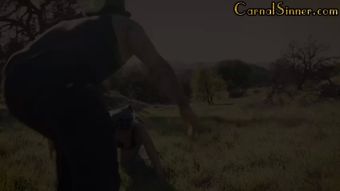 Corrida Bigtit booty babe sucking before riding after hunting Amazing