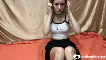Style Hot teen cannot stop touching her pussy Real Orgasm