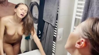 Hidden Cam Fuck infront the mirror with Stacy Cruz Caught