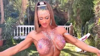 Mask FBB Maria Garcia – topless posing Celebrity
