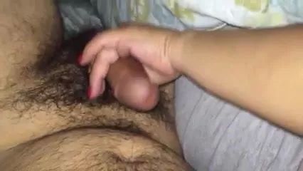 Fun My Wife jacking me off in the middle of the night Pictoa