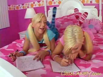 XHamsterCams Blonde petite lesbians get wet together First Time