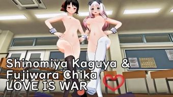 Flaquita Shinomiya Kaguya & Fujiwara Chika - LOVE IS WAR custom maid 3d 2 IndianSexHD
