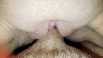 Slapping Young British MILF close up creampie Round Ass