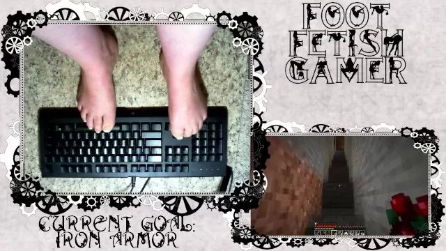 Soapy Massage Sexy feet playing minecraft Pt 2 Katsuni