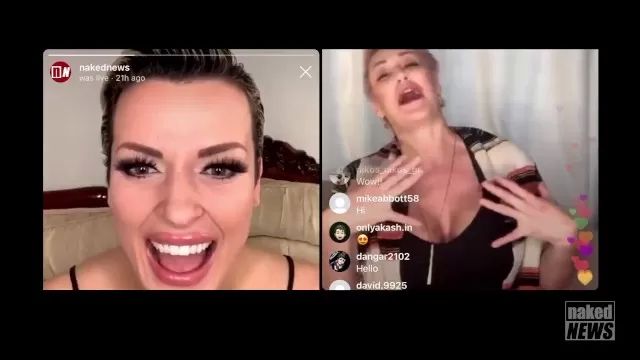 XHamster Mobile Ryan Keely on Instagram Live with Laura Desiree of Naked News! NSFW