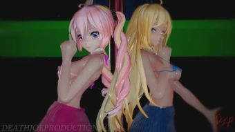Moreno MMD SFW sexy Luka And Lily - Ai Dee - 1089 Black Hair
