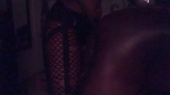 GamCore Ebony goddess squirting while pegging bf YoungPornVideos