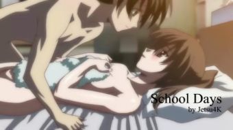 Bribe School Days Game - BIG Film [2D Hentai, 4K A.I. Upscaled, Uncensored] Interracial Sex