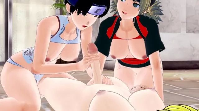 Anal Gape Naruto Adult version Hentai 3D Couch
