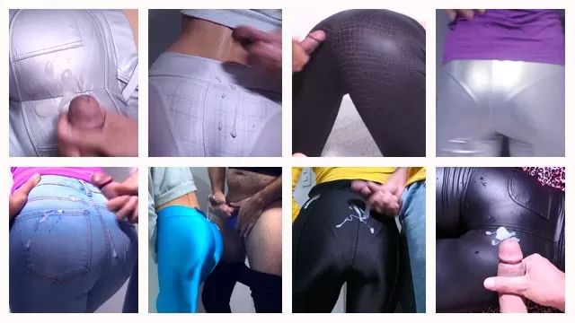 Perfect Pants Compilation leggings trousers yoga pants spandex jeggings jeans VPL clothed cum Indonesian