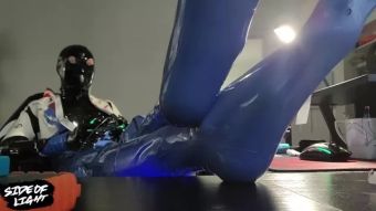 FrenchGFs 2 Layers of Latex and Gaming ~ Latex Transgender Catsuit Sexier